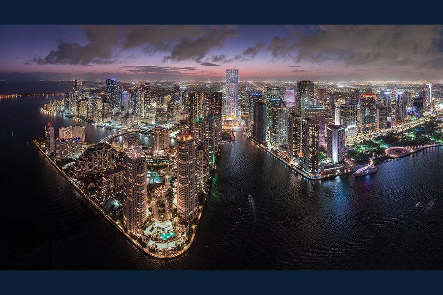 Rendering of the Baccarat Residences tower on the Miami River