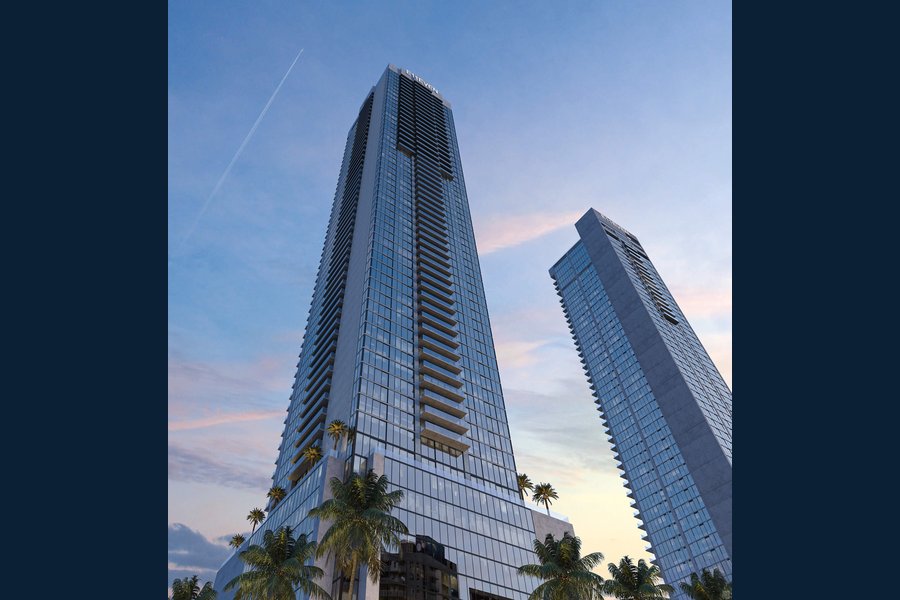Rendering of the E11EVEN towers in downtown Miami