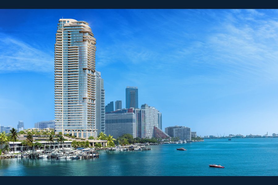 Rendering of The St. Regis Residences on the Brickell waterfront