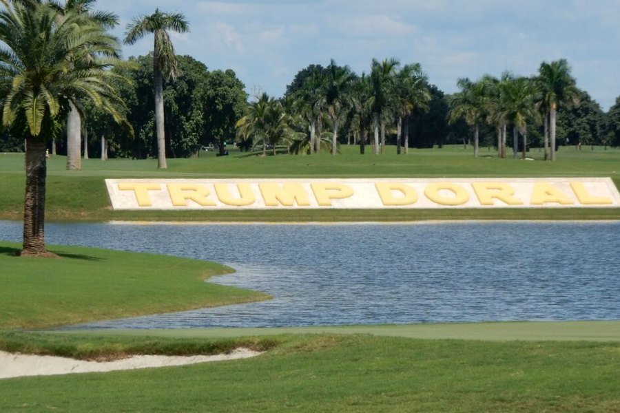Golf course and resort buildings at the Doral venue, archive photo from 2015