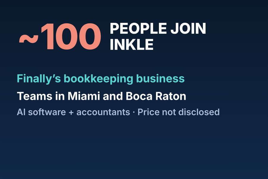Gráfico de Miami Reimagined: unas 100 personas del negocio de teneduría de libros de Finally se suman a Inkle, equipos en Miami y Boca Raton