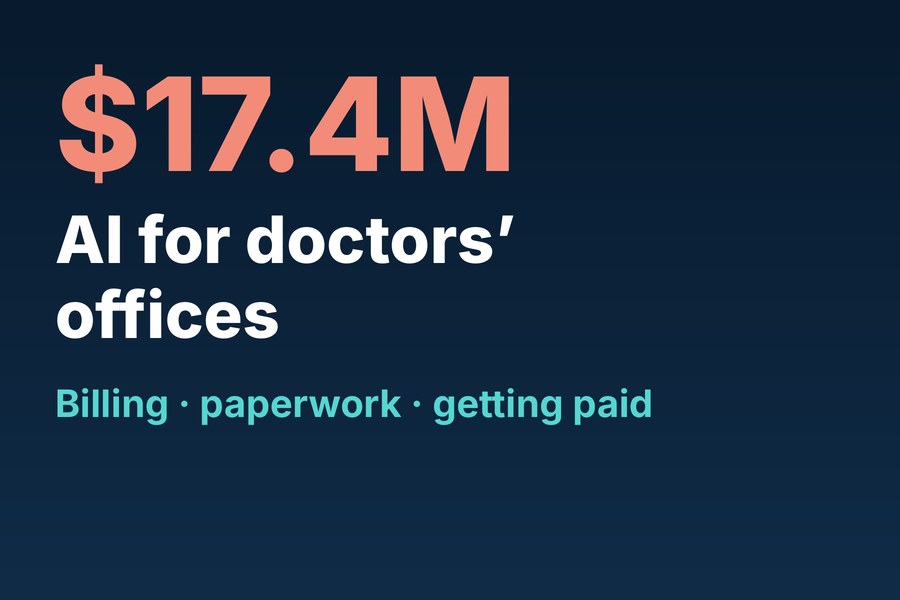Diagram: appointment, then paperwork and billing, then getting paid, with Sunlight AI handling the last two with AI tools and human support