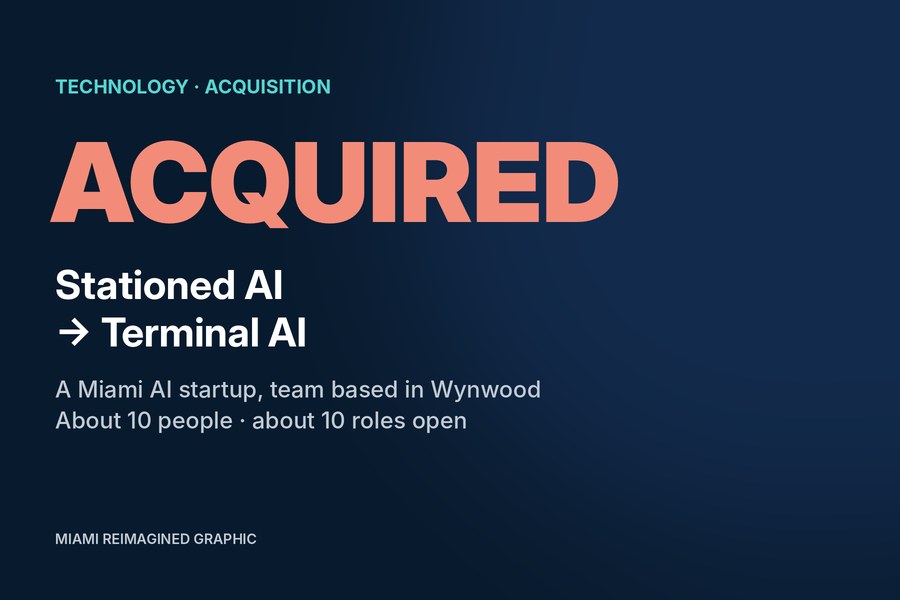 Graphic: Stationed AI acquired by Terminal, now Terminal AI, a Miami team based in Wynwood