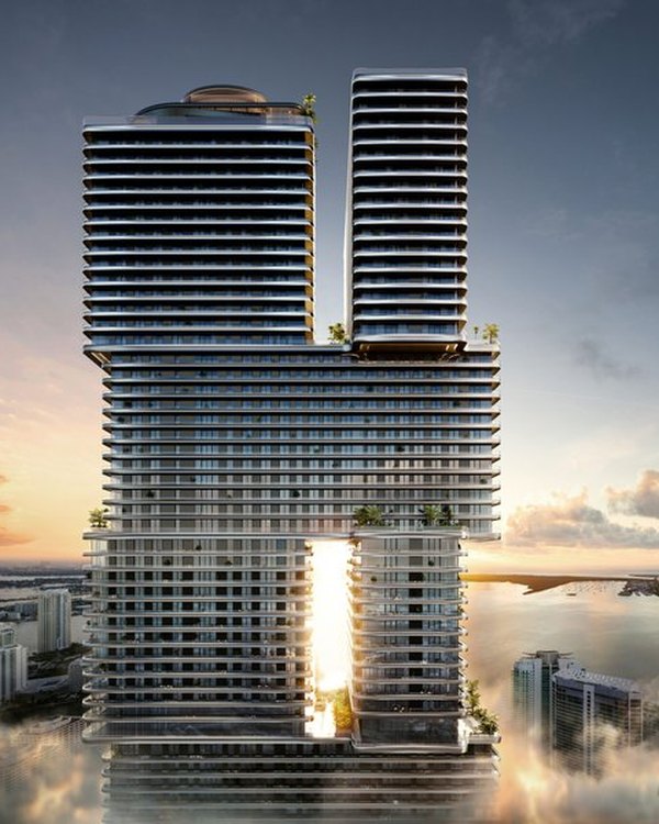 Rendering ufficiale di Mercedes-Benz Places Miami